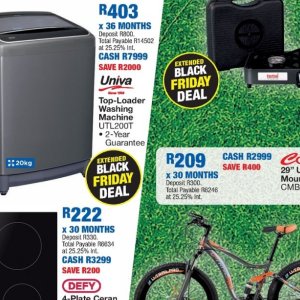 Washing machine at OK Furniture