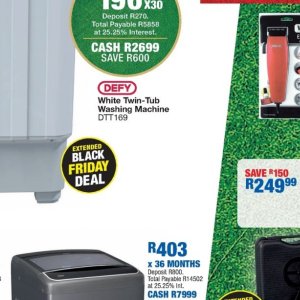 Washing machine at OK Furniture