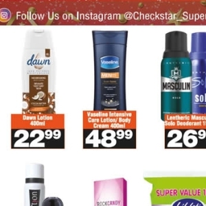 Body cream at Check Star
