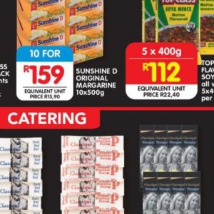 Margarine at Shoprite