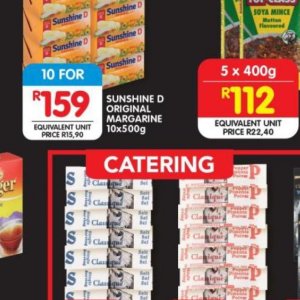 Margarine at Shoprite