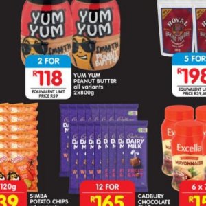 Peanut butter at Shoprite