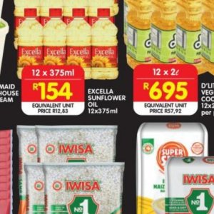 Sunflower oil at Shoprite