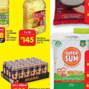 Sunflower oil at Shoprite