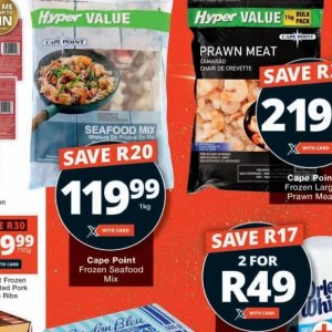 Seafood at Checkers Hyper