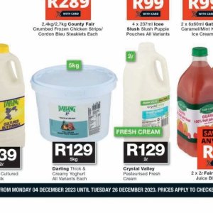 Yoghurt at Checkers Hyper