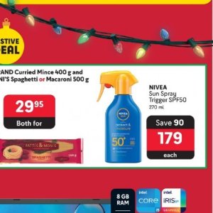 Sun spray nivea  at Makro