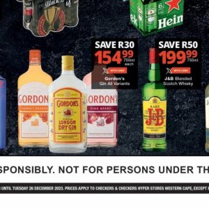 Gin at Checkers