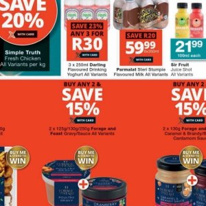 Yoghurt danone  at Checkers