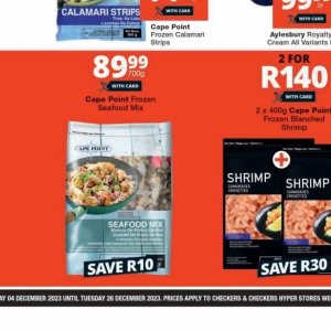 Seafood at Checkers
