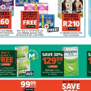Sanitary pads at Checkers