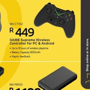 Wireless controller at Computer Mania