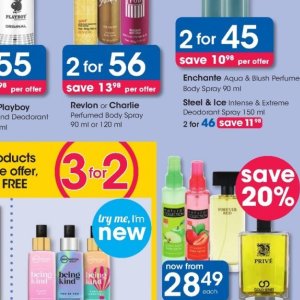 Body spray at Clicks