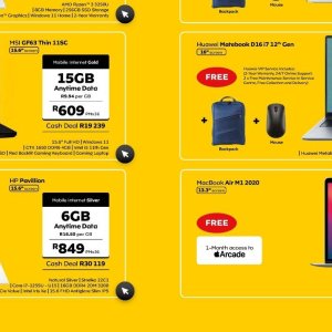 Laptop at MTN