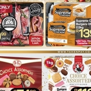 Burgers at Take n Pay