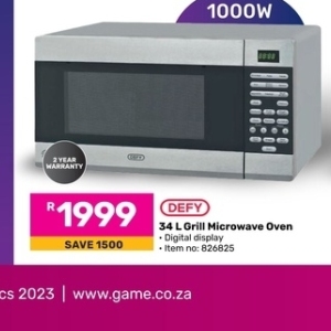 Microwave oven at Game