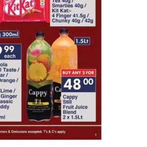 Juice cappy  at President Hyper