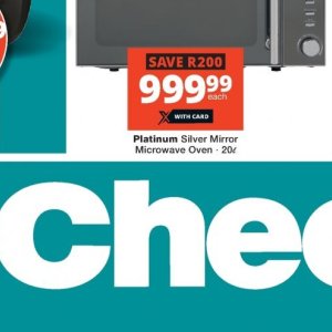 Microwave oven at Checkers