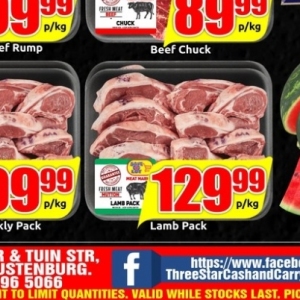 Lamb at Three Star Cash and Carry
