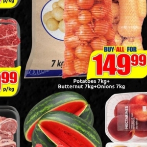 Potatoes at Three Star Cash and Carry