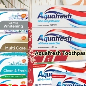 Toothpaste aquafresh  at Three Star Cash and Carry