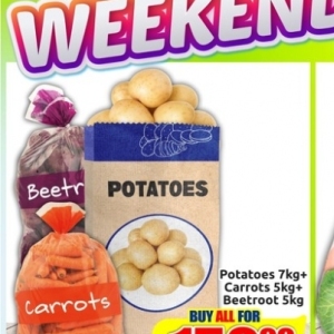 Potatoes at Three Star Cash and Carry