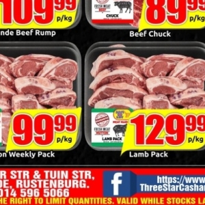 Lamb at Three Star Cash and Carry