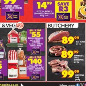 Cucumbers at Shoprite