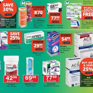 Nasal spray at Checkers