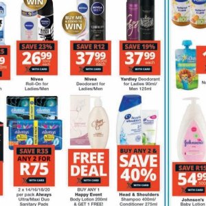 Deodorant nivea  at Checkers