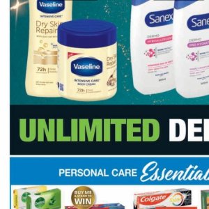 Body cream at Checkers