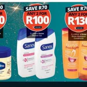 Shower gel at Checkers