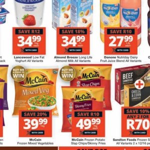Almond milk at Checkers