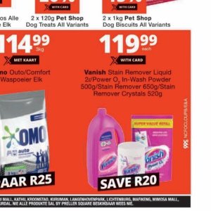 Stain remover at Checkers