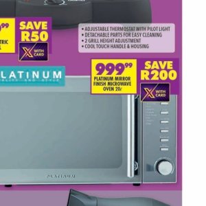 Microwave oven at Shoprite