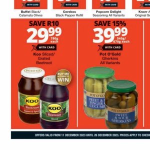 Beetroot at Checkers
