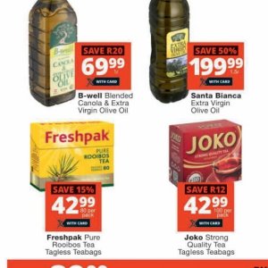 Olive oil at Checkers