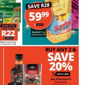 Sunflower oil at Checkers