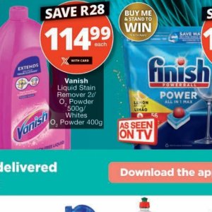 Stain remover at Checkers