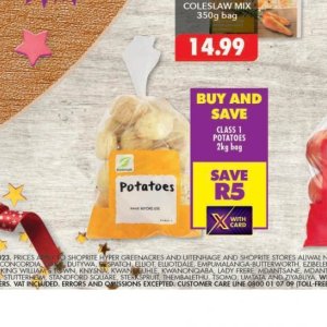 Potatoes at Shoprite