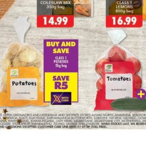 Potatoes at Shoprite