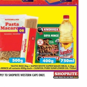 Sunflower oil at Shoprite