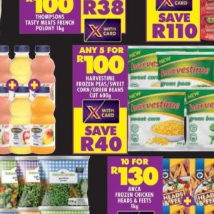 Frozen veggies at Shoprite