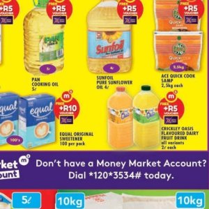 Sunflower oil at Shoprite