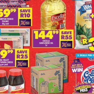 Sunflower oil at Shoprite