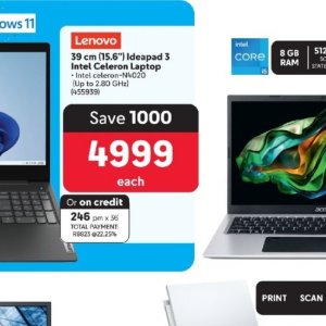 Laptop lenovo  at Makro