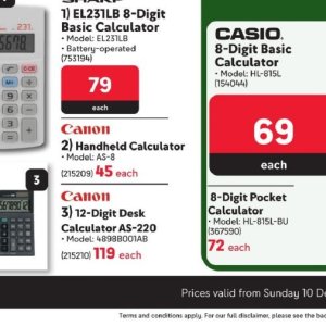 Makro best sale casio calculator