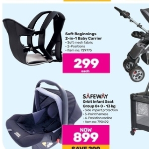 Baby car seat on sale price at game stores