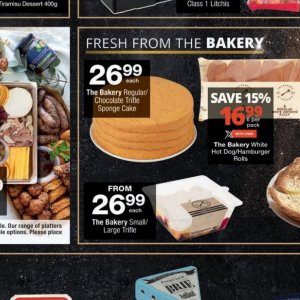 Sponge cake at Checkers