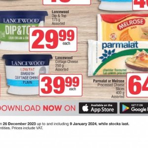 Cottage cheese at Spar